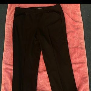 Roz&Ali size 12. Black dress pants. Straight leg. Stretchy.